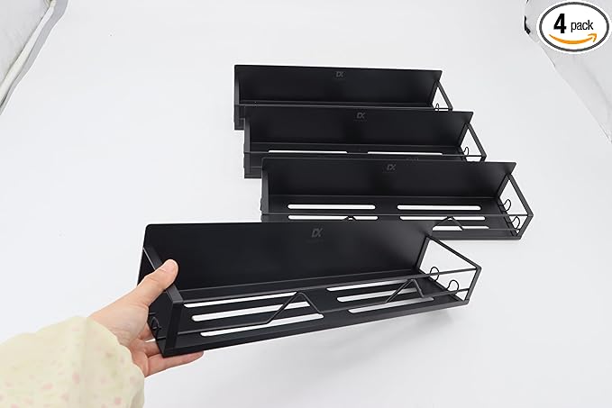 Wide Magnetic Spice Racks for Refrigerator, Washing Machine, Dryer, Oven & Grill, Floating Shelf kitchen Storage Organizer.