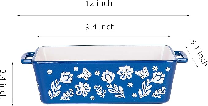 Wisenvoy Bread Pan Loaf Pan Ceramic Bread Pans for Baking Meatloaf Pan Nonstick Loaf Pans