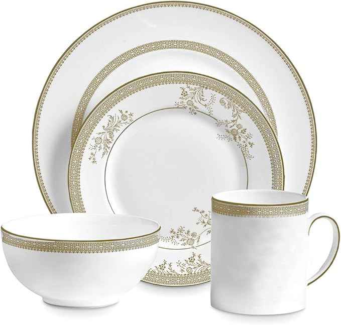 Vera Wang for Wedgwood Vera Lace Gold 4-Piece Place Setting