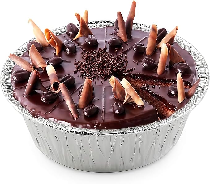 100 Pack 4" Round Tart Pie Foil Pans - Disposable Aluminum Foil Tart & Pie Tins for Baking, Cooking, Storage or Reheating