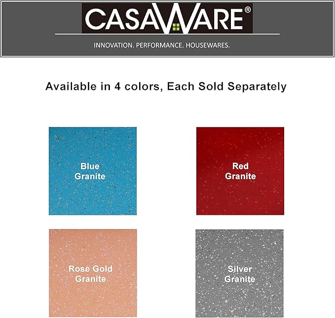 casaWare Ceramic Coated NonStick 12 Cup Muffin Pan (Granite) (Rose Gold Granite)