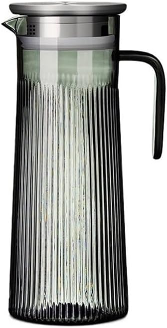 Water Pitcher Cold Kettle Acrylic Juice Jug Drink Juice Water Jug Transparent Water Pitcher with Filter Glass Pot(Small)