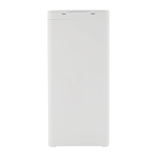 Trash Can with Lid, 8.45 Gallon Trash Bin Cabinet with 2 Openings, Hidden Trash Cabinet, Trash and Recycling Organizer, Garbage Can for Kitchen, Bathroom, Bedroom, Living Room, Office(White)