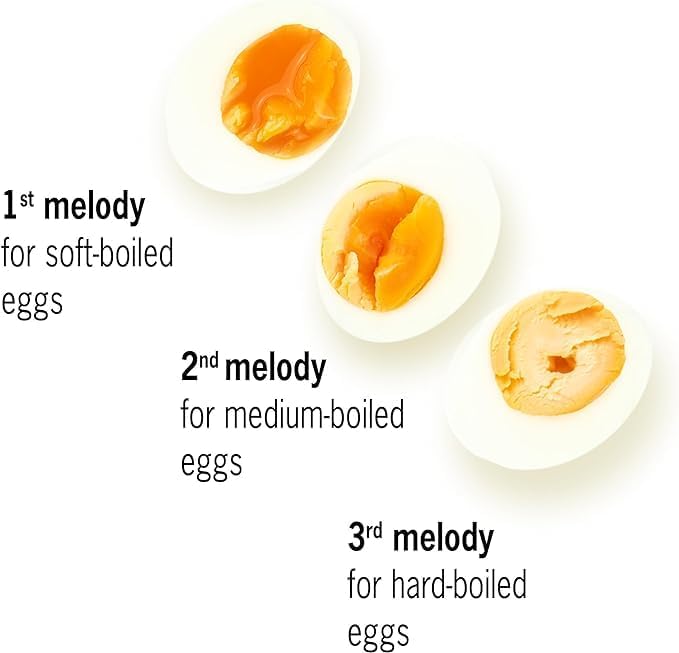 Moo BeepEgg – Egg Timer for Boiling Eggs – Musical Egg Cooker for Soft, Medium, Hard Boiled Eggs – Food Safe – Singing Floating Egg Timer – Egg Cooker for 3 Levels of Doneness - Brainstream