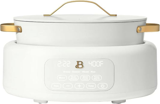 10 in 1 6 Qt Electric Multi-Cooker White Icing by Drew Barrymore