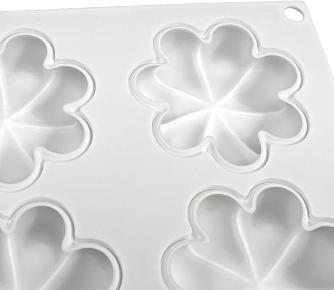 Flower Donut Silicone Mold Fondant Cake Mold DIY Chocolate Baking Tools Cake Decoration Accessories Bakeware (Flower A_11.8 x6.88 x0.8inch)