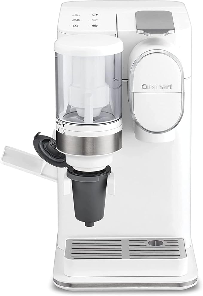 Cuisinart Single-Serve Coffee Maker + Coffee Grinder with 8 oz., 10 oz., and 12 oz. Serving Size, Compatible with Single-Cup Pods, 48-Ounce Removable Reservoir, Stainless Steel, DGB-2W