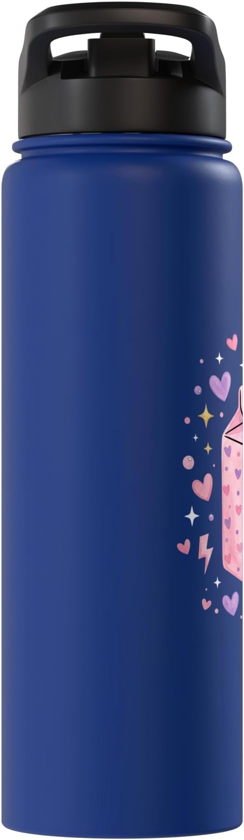 Baby Daddy Tears Retro Pink Milk Carton Hearts Aesthetic Stainless Steel Insulated Water Bottle