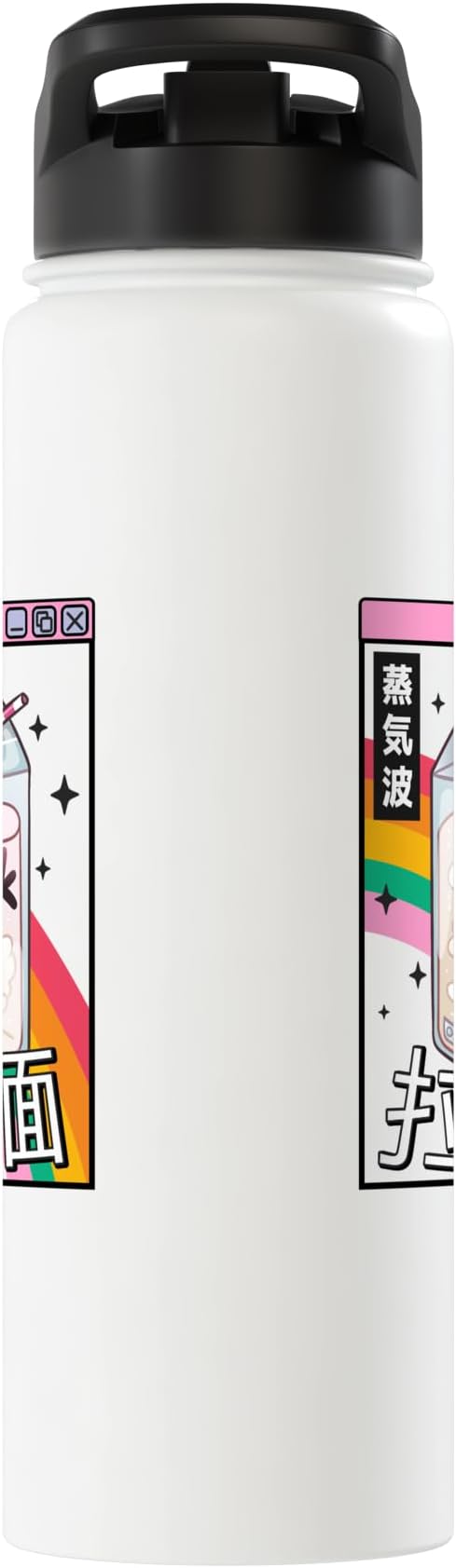 Japan Milk Carton Kawaii Rainbow Vaporwave Aesthetic Anime Stainless Steel Insulated Water Bottle