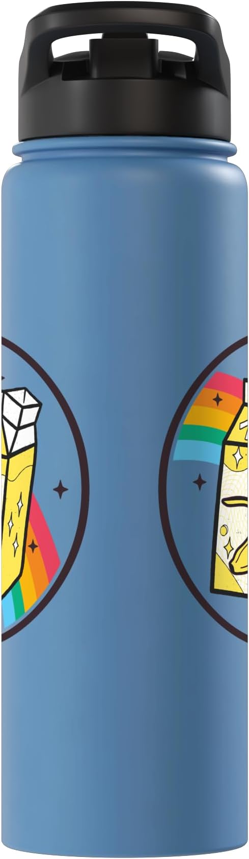 Banana Milk Carton Rainbow Japan Style Otaku Vaporwave Anime Stainless Steel Insulated Water Bottle