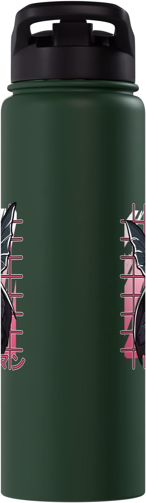 Mothman Kawaii Strawberry Milk Shake Carton Cryptids Stainless Steel Insulated Water Bottle