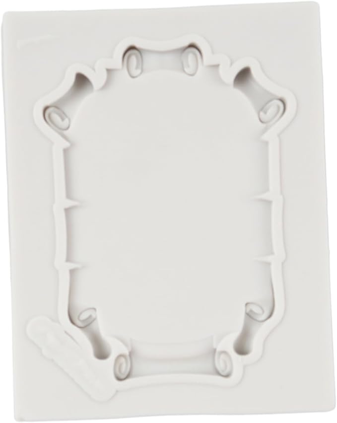 Picture Frames Silicone Molds Photo Frame Fondant Mold Baroque Frame Molds Mirror Frames Chocolate Molds For Cake Decoration Cupcake Topper Candy Polymer Clay Gum Paste Set of 5