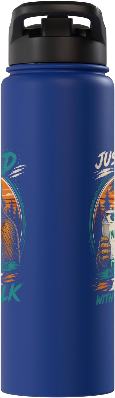 Just A Dad Who Always Came Back With The Milk Bigfoot Dad Stainless Steel Insulated Water Bottle