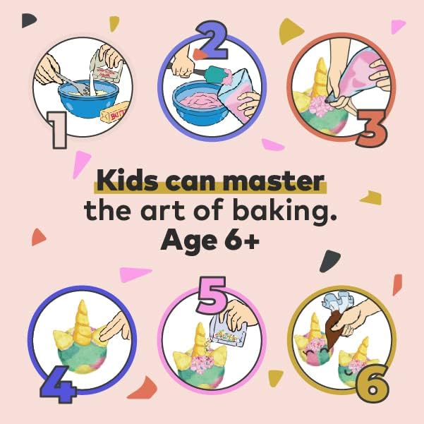 Baketivity All-In-One Kids Cooking Tool Set and Unicorn Rainbow Cookies Kit Bundle - Learn Basic Baking Skills with Duff Goldman DIY Cookie Making Kit - Best Cooking Set Gift for Little Junior Chefs