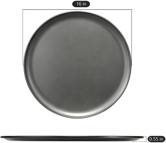 16-Inch Non-Stick Pizza Pan – Large Round Carbon Steel Bakeware for Crispy Crust – Oven-Safe, Easy-Clean Pizza Tray – Ideal for Frozen, Homemade, Flatbread & Thin Crust Pizzas