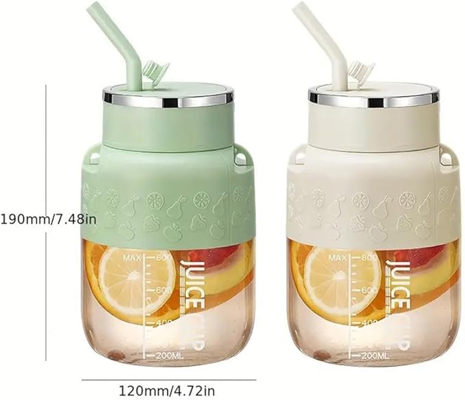 800 - Portable Blender for Shakes And Smoothies with 28oz Cup, Lid, Straw and Shoulder Strap, Type-C USB Rechargeable, Personal Size Blenders Bpa-Free for Gym/Travel/Kitchen (1pc White)