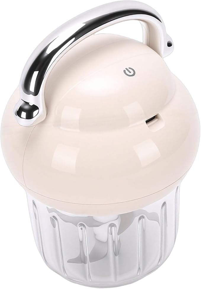Electric Garlic Chopper, 21000 RPM Portable Veggie Chopper Garlic Onion Grinder Masher, Cordless Mini Baby Food Processor, for Ginger, Chili, Fruit, 350ML