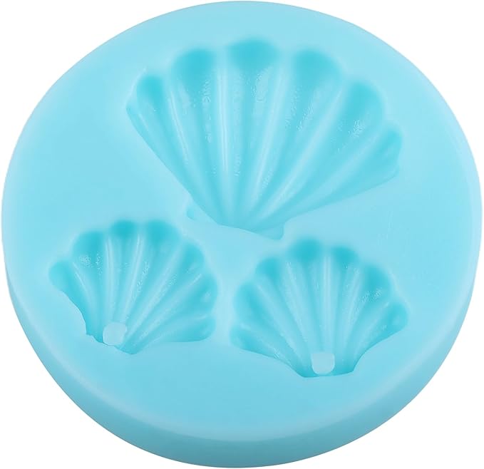 Shell Fondant Silicone Molds for Cake Decorating Cupcake Topper Candy Gum Paste Polymer Clay