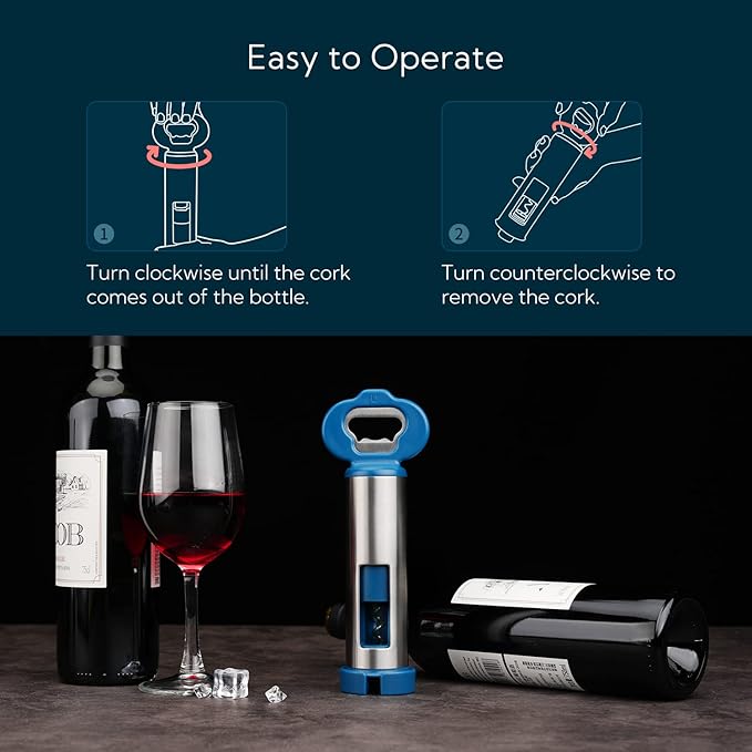 KITCHENDAO Rechargeable Electric Wine Aerator Dispenser and 3 in 1 Wine Bottle Opener Corkscrew