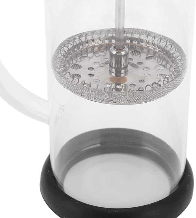 Heat Resistant Hand Brewing Filter French Press Borosilicate Borosilicate Tea Cafe Brewing Pot for Office Use (350ml Bamboo Cover)
