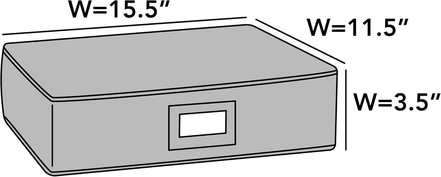 Covermates Flatware Storage - Washable and Stain Resistant, ID Window, Kitchen Storage, Cream