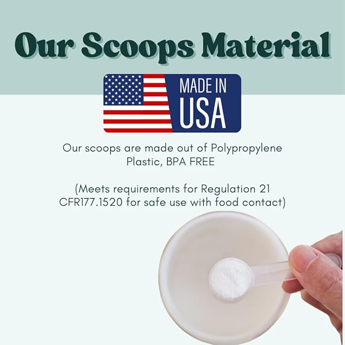 1 Tablespoon (1/2 Oz. | 3 Teaspoon | 1/16 Cup | 14.8 mL) Long Handle Scoop for Measuring Coffee, Pet Food, Grains, Protein, Spices and Other Dry Goods (Pack of 25)
