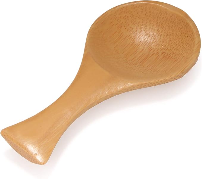 BambooMN - 3.5" Small Solid Bamboo Round Scoop, 100pcs