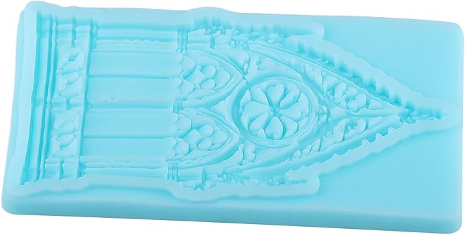 Retro Gothic Window Fondant Silicone Molds for Cake Decorating Cupcake Topper Chocolate Candy Gum Paste Polymer Clay