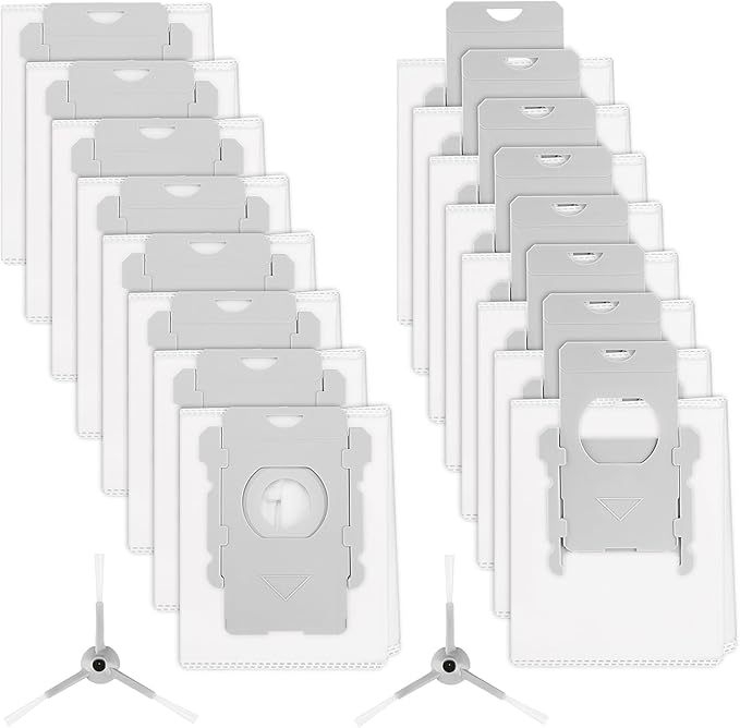 16 Pack Roomba Vacuum Bags - Pack Disposable Dust Bags for iRobot Roomba i7+, i1+, i2+, i3+, i4+, i5+, i6+, i8+, j6+, j7+, j8+, j9+, s9+, Combo i5+, j5+, j7+, j9+, Easy-to-Install Replacement