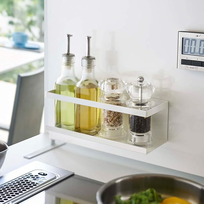 山崎実業(Yamazaki) KT-TW LD WH Magnetic Rack Wide, wht