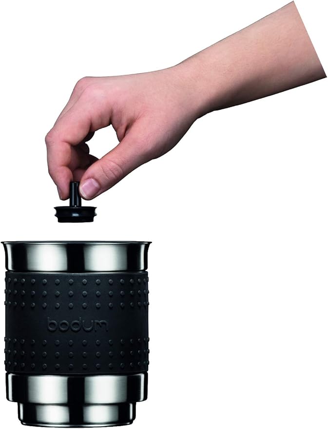 Bistro 13.5oz Bistro Barista Electric Milk Frother, Automatic Temperature Control, Boil-Dry Protection, Black