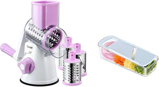 Cheese Grater and Mandoline Slicer Bundle