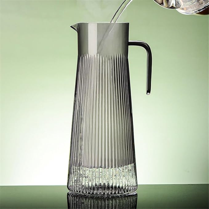 Water Pitcher Cold Kettle Acrylic Juice Jug Drink Juice Water Jug Transparent Water Pitcher with Filter Glass Pot(Small)