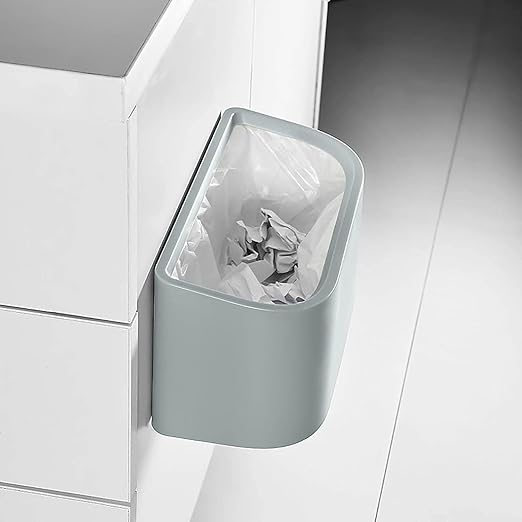 Hanging Trash Can, Kitchen Garbage Bin Waste Bins, Hanging Mini Trash Can for Kitchen Cabinet Door Small Trash Can Under Sink Wall Mounted Trash Can Mini Trash Can for Cabinet (Size : B)