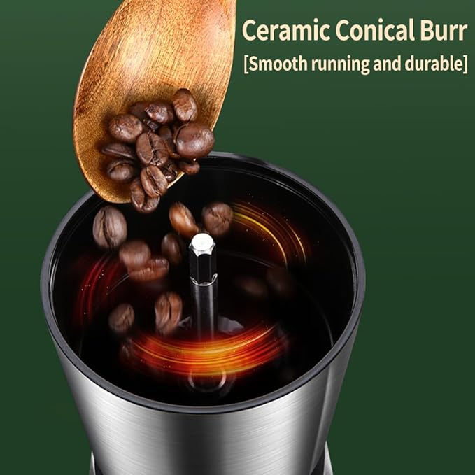 Manual Coffee Grinder - 8 Adjustable Coarseness Settings, Hand Crank Coffee Mill, Large Capacity, Portable Hand Coffee Grinder for Moka pot, French Press, Drip, Espresso, Gift