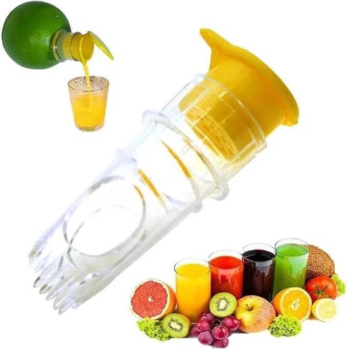 Manual Lemon Juicer Portable Mini Squeezer Citrus Reamer Hand Held Easy for Orange Limes(E)