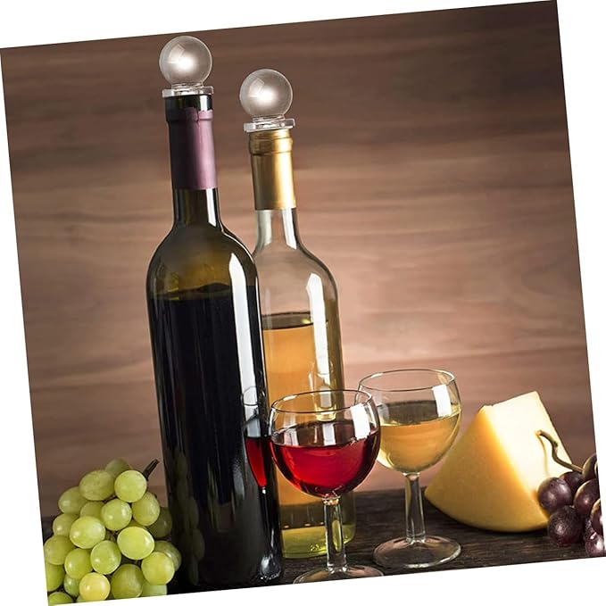 Zerodeko 24pcs Glass Ball Bottle Stoppers Multi-purpose Wine and Aroma Container Caps Convenient Portable Sealers for Perfume and Beverage Bottles
