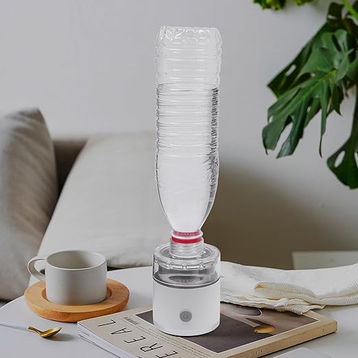 Hydrogen Water Generator Bottle, Portable Rechargeable Ionizer Machine,Improve Water in 3 Minutes, for Home, Office, Travel, Daily Drinking (White)