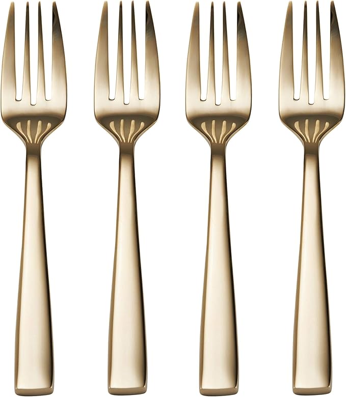 Mikasa Delano Gold Plated 20-Piece Stainless Steel Flatware Set, Service for 4