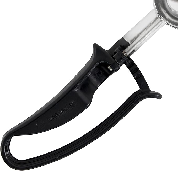 Zeroll 2030 Universal Standard Length EZ Disher Food Portion Control Scoop Designed for Right or Left Hand Use Dishwasher Safe NSF Approved, 1 3/4-Inch, Black