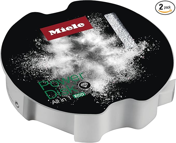 Miele Original PowerDisk All in 1 ECO, Detergent for Dishwashers with AutoDos, 49.4 oz Disk, 2 Pack