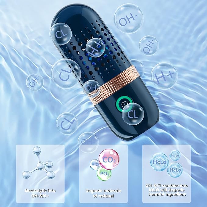 Fruit and Vegetable Washing Machine, Fruit Cleaner Device,Fruit Purifier for with OH-ion Purification Technology for Cleaning Fruit,Vegetable Sold by Heyjar US Only