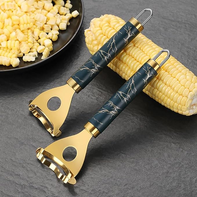 Cobb Gobbler corn peeler, 2025 New Cobb Gobbler Corn Peeler，Cobb Gobbler grain thresher, labor-saving and fast Cobb Gobbler labor-saving corn peeler, corn cob peeling tool (2Pcs)