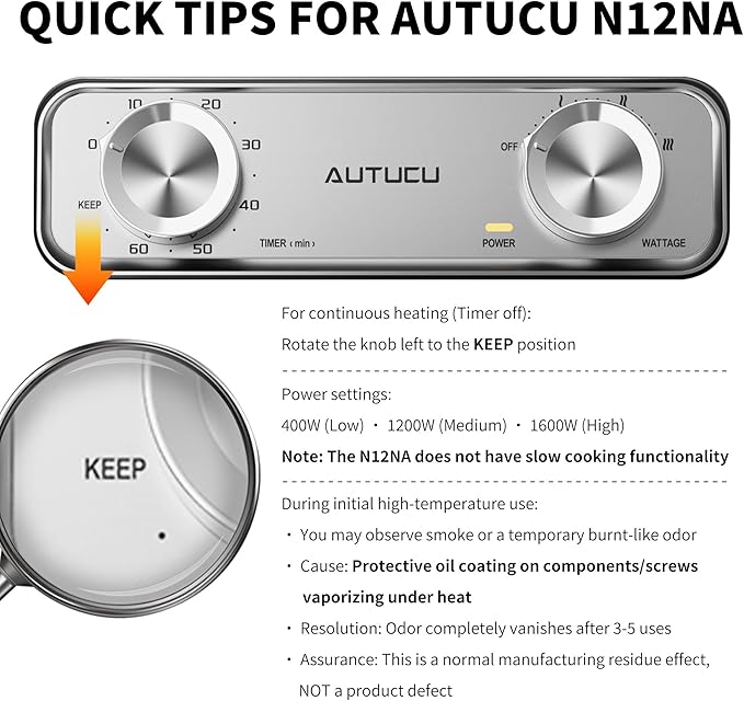 6-Quart Electric Skillet with Grill | Non-Stick PFOA-Free Ceramic-Coated Pot, 1600W, Timer & 3 Power Settings for Steak, Egg, Ramen (Includes Tongs) Pot & Grill