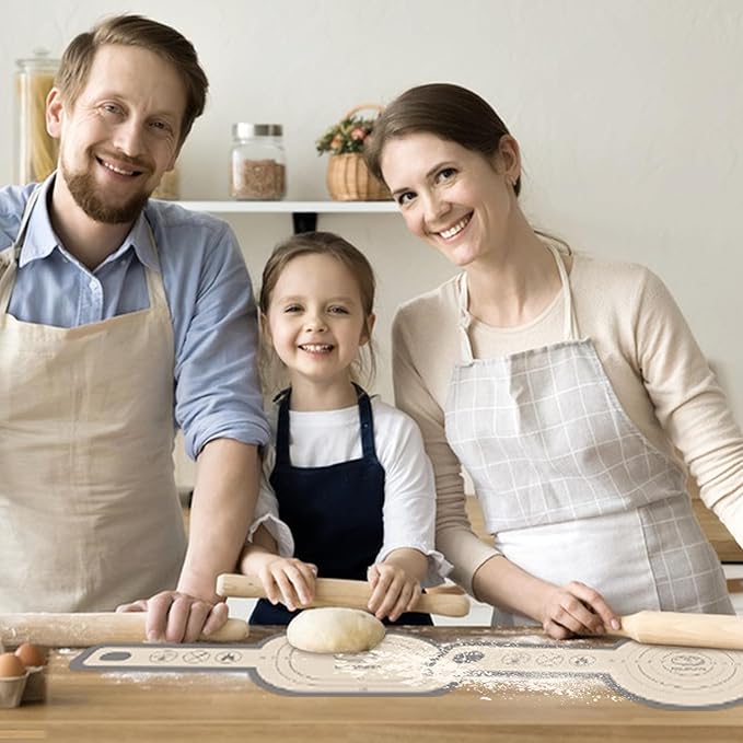 Koolstuffs Silicone Bread Sling for Dutch Oven, 2 PCS Non-Stick & Easy Clean Reusable Silicone Bread Baking Mat with Long Handles, Easy to Transfer Sourdough Bread, Gray