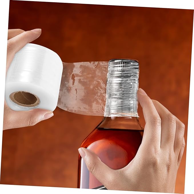 GALPADA 1roll Seal Films for Wine Bottles Freshness Wine Bottle Neck Wrapping Film