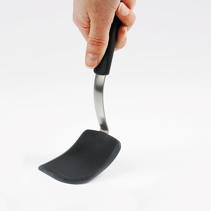OXO Good Grips Large Cookie Scoop, Multicolor, Large & Good Grips Silicone Cookie Spatula, Gray, 3 inches