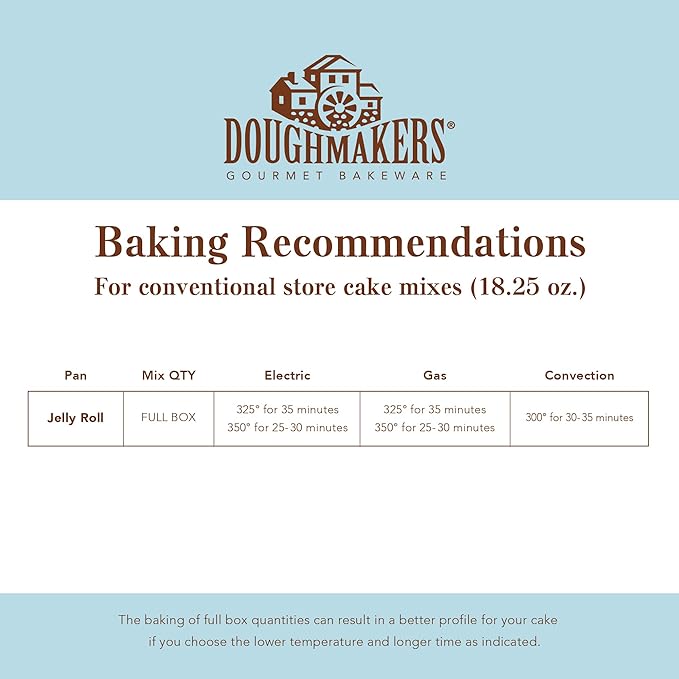 Doughmakers Jelly Roll Commercial Grade Aluminum Bake Pan 10 x 15