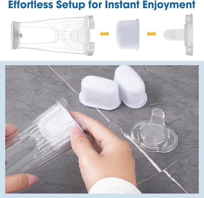 Keurig 2.0 Filter Replacement for K Duo, K200 K250 K350, K-Duo Essentials, K-Compact Single Serve Coffee Maker with Rear Reservoir Short Filter Holder and 12 Water Filter Refill Cartridges