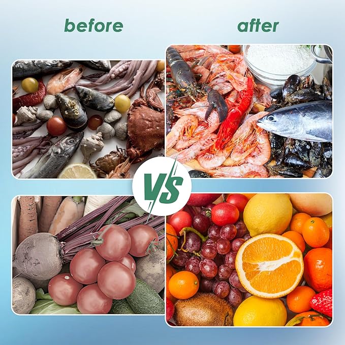 Cudinham Fruit and Vegetable Purifier Cleaner Washing Machine Capsule Shape Disinfection OH-ion Purification Technology for Cleaning Veggie Grains Rice Meat Seafood, Green